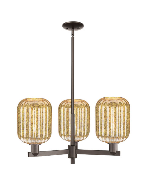Innovations - 716-3CR-OB-G460-7ME - Three Light Pendant - Arcadia - Oil Rubbed Bronze