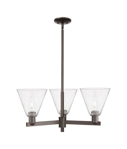 Innovations - 716-3CR-OB-GBC-84 - Three Light Pendant - Arcadia - Oil Rubbed Bronze