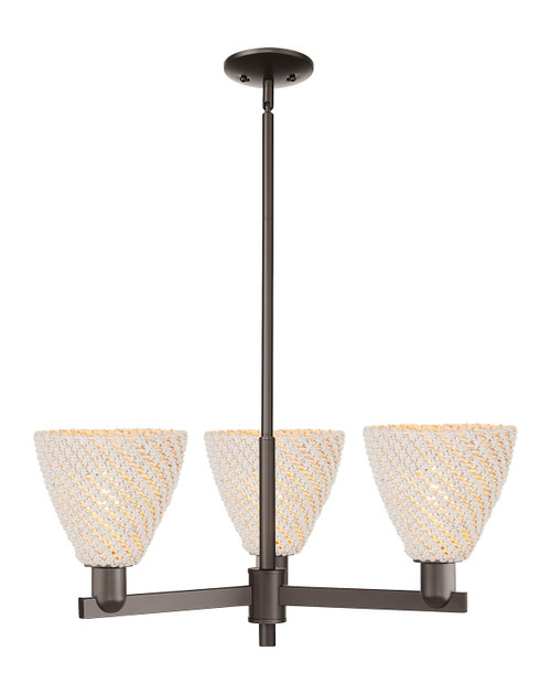 Innovations - 716-3CR-OB-NBD-75-NAT - Three Light Pendant - Arcadia - Oil Rubbed Bronze