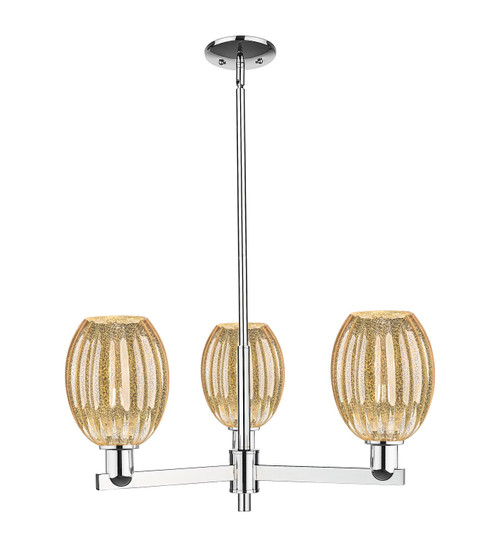 Innovations - 716-3CR-PC-G459-6ME - Three Light Pendant - Arcadia - Polished Chrome