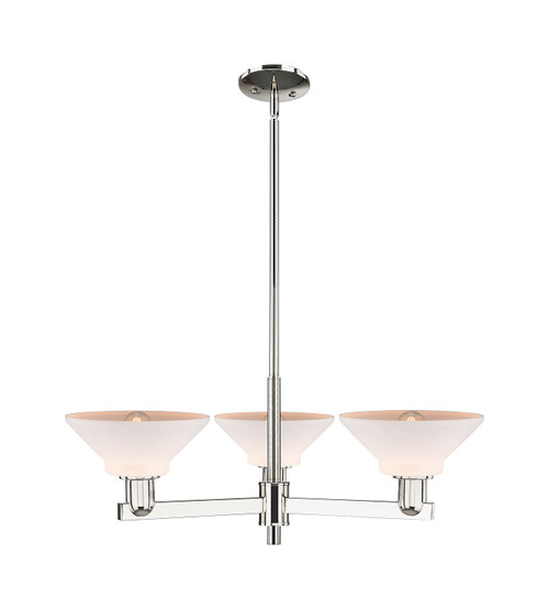 Innovations - 716-3CR-PN-G131 - Three Light Pendant - Arcadia - Polished Nickel