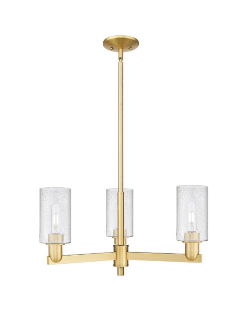 Innovations - 716-3CR-SG-G804 - Three Light Pendant - Arcadia - Satin Gold