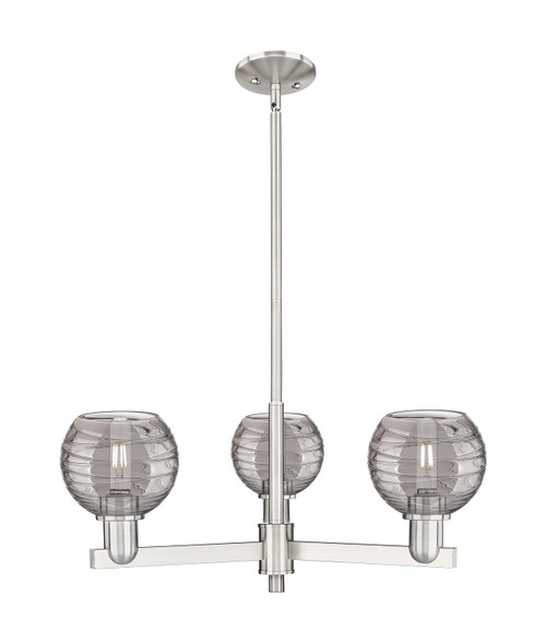 Innovations - 716-3CR-SN-G1213-6SM - Three Light Pendant - Arcadia - Satin Nickel