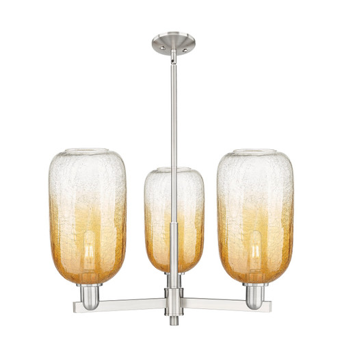Innovations - 716-3CR-SN-G482-7AM - Three Light Pendant - Arcadia - Satin Nickel