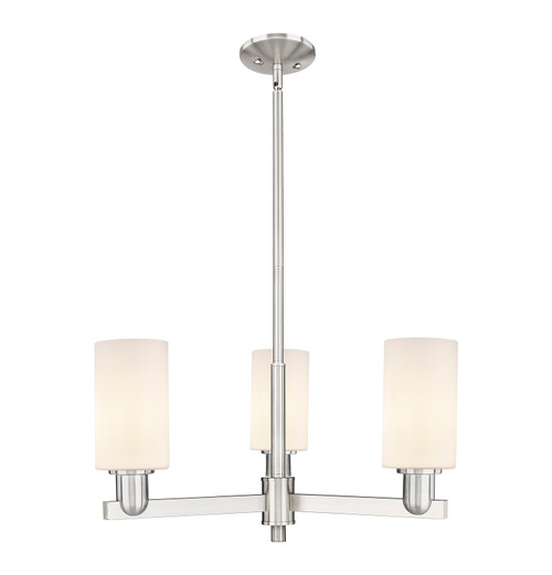 Innovations - 716-3CR-SN-G801 - Three Light Pendant - Arcadia - Satin Nickel