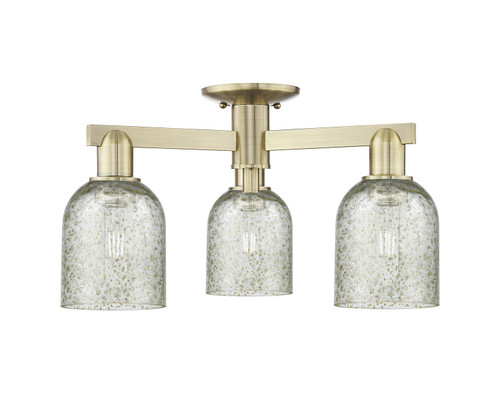 Innovations - 716-3F-AB-G259 - Three Light Semi-Flush Mount - Arcadia - Antique Brass