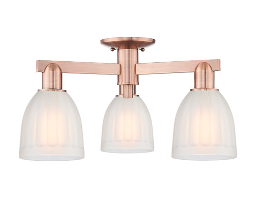 Innovations - 716-3F-AC-G441 - Three Light Semi-Flush Mount - Arcadia - Antique Copper