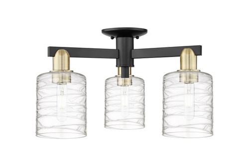 Innovations - 716-3F-BAB-G1113 - Three Light Semi-Flush Mount - Arcadia - Black Antique Brass