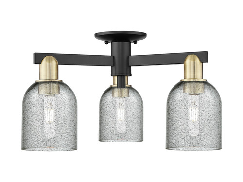 Innovations - 716-3F-BAB-G257 - Three Light Semi-Flush Mount - Arcadia - Black Antique Brass