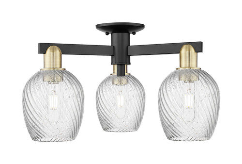 Innovations - 716-3F-BAB-G292 - Three Light Semi-Flush Mount - Arcadia - Black Antique Brass