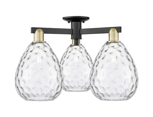Innovations - 716-3F-BAB-G372 - Three Light Semi-Flush Mount - Arcadia - Black Antique Brass