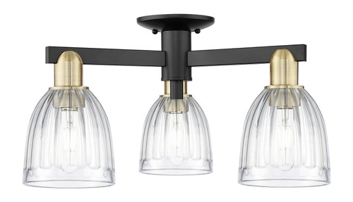 Innovations - 716-3F-BAB-G442 - Three Light Semi-Flush Mount - Arcadia - Black Antique Brass