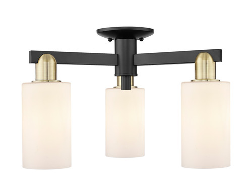 Innovations - 716-3F-BAB-G801 - Three Light Semi-Flush Mount - Arcadia - Black Antique Brass