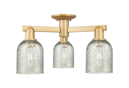 Innovations - 716-3F-BB-G259 - Three Light Semi-Flush Mount - Arcadia - Brushed Brass