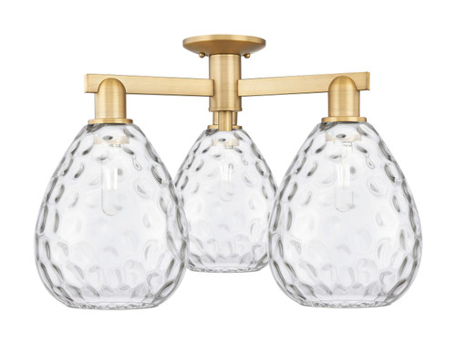 Innovations - 716-3F-BB-G372 - Three Light Semi-Flush Mount - Arcadia - Brushed Brass