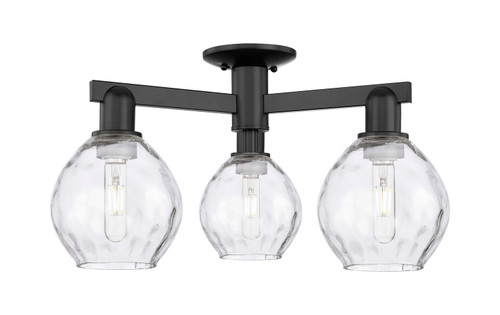 Innovations - 716-3F-BK-G362 - Three Light Semi-Flush Mount - Arcadia - Matte Black