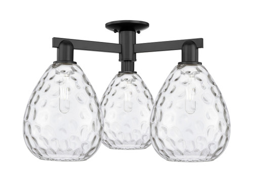 Innovations - 716-3F-BK-G372 - Three Light Semi-Flush Mount - Arcadia - Matte Black
