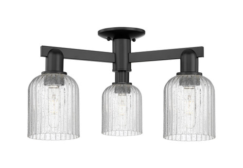 Innovations - 716-3F-BK-G559-5SDY - Three Light Semi-Flush Mount - Arcadia - Matte Black
