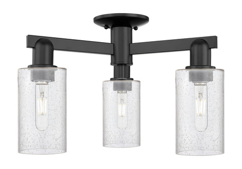 Innovations - 716-3F-BK-G804 - Three Light Semi-Flush Mount - Arcadia - Matte Black