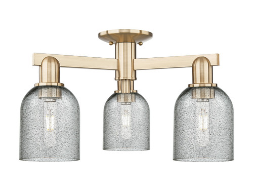 Innovations - 716-3F-CB-G257 - Three Light Semi-Flush Mount - Arcadia - Champagne Bronze
