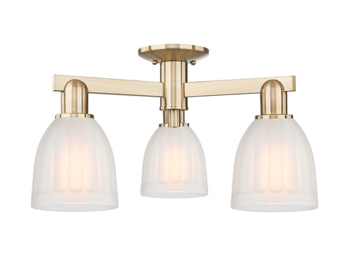 Innovations - 716-3F-CB-G441 - Three Light Semi-Flush Mount - Arcadia - Champagne Bronze