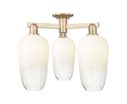 Innovations - 716-3F-CB-G484-7OP - Three Light Semi-Flush Mount - Arcadia - Champagne Bronze