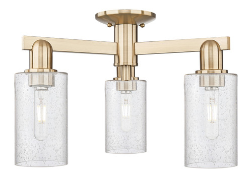 Innovations - 716-3F-CB-G804 - Three Light Semi-Flush Mount - Arcadia - Champagne Bronze
