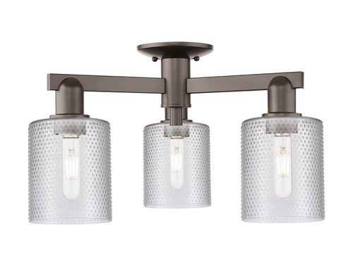 Innovations - 716-3F-OB-G112 - Three Light Semi-Flush Mount - Arcadia - Oil Rubbed Bronze