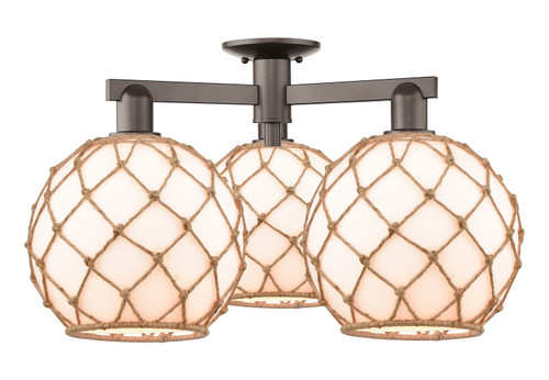 Innovations - 716-3F-OB-G121-10RB - Three Light Semi-Flush Mount - Arcadia - Oil Rubbed Bronze