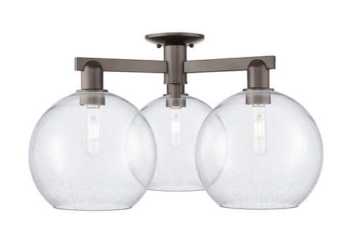Innovations - 716-3F-OB-G124-10 - Three Light Semi-Flush Mount - Arcadia - Oil Rubbed Bronze
