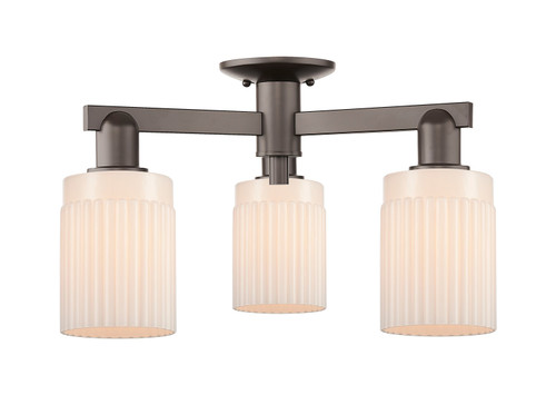 Innovations - 716-3F-OB-G341 - Three Light Semi-Flush Mount - Arcadia - Oil Rubbed Bronze