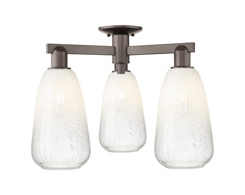 Innovations - 716-3F-OB-G480-6OP - Three Light Semi-Flush Mount - Arcadia - Oil Rubbed Bronze