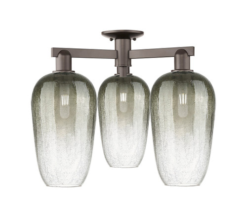 Innovations - 716-3F-OB-G484-7SL - Three Light Semi-Flush Mount - Arcadia - Oil Rubbed Bronze
