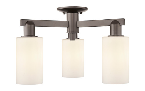 Innovations - 716-3F-OB-G801 - Three Light Semi-Flush Mount - Arcadia - Oil Rubbed Bronze