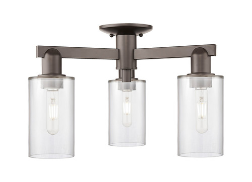 Innovations - 716-3F-OB-G802 - Three Light Semi-Flush Mount - Arcadia - Oil Rubbed Bronze