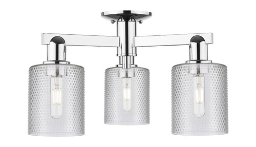 Innovations - 716-3F-PC-G112 - Three Light Semi-Flush Mount - Arcadia - Polished Chrome