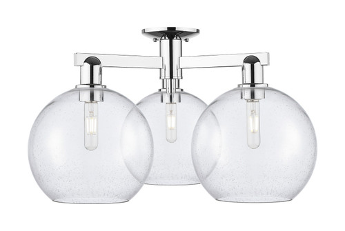 Innovations - 716-3F-PC-G124-10 - Three Light Semi-Flush Mount - Arcadia - Polished Chrome