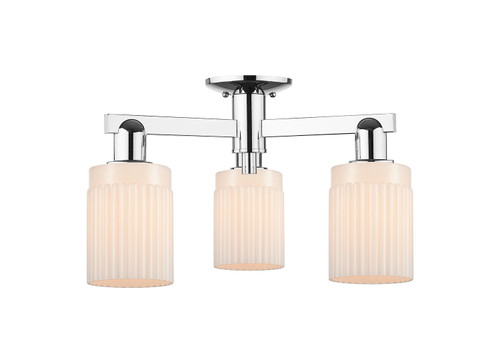Innovations - 716-3F-PC-G341 - Three Light Semi-Flush Mount - Arcadia - Polished Chrome