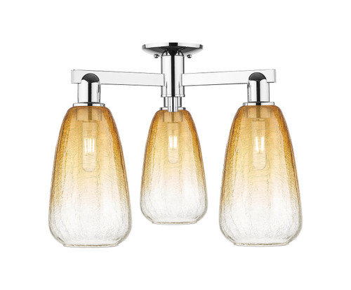 Innovations - 716-3F-PC-G480-6AM - Three Light Semi-Flush Mount - Arcadia - Polished Chrome
