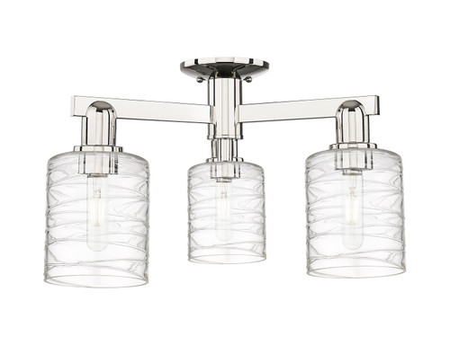 Innovations - 716-3F-PN-G1113 - Three Light Semi-Flush Mount - Arcadia - Polished Nickel