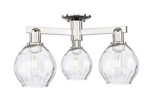 Innovations - 716-3F-PN-G362 - Three Light Semi-Flush Mount - Arcadia - Polished Nickel