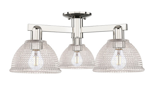 Innovations - 716-3F-PN-G422 - Three Light Semi-Flush Mount - Arcadia - Polished Nickel