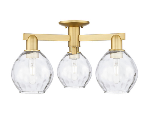Innovations - 716-3F-SG-G362 - Three Light Semi-Flush Mount - Arcadia - Satin Gold
