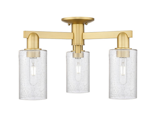 Innovations - 716-3F-SG-G804 - Three Light Semi-Flush Mount - Arcadia - Satin Gold