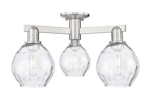 Innovations - 716-3F-SN-G362 - Three Light Semi-Flush Mount - Arcadia - Brushed Satin Nickel