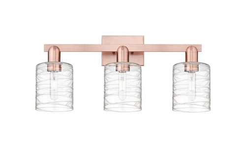 Innovations - 716-3W-AC-G1113 - Three Light Bath Vanity - Arcadia - Antique Copper