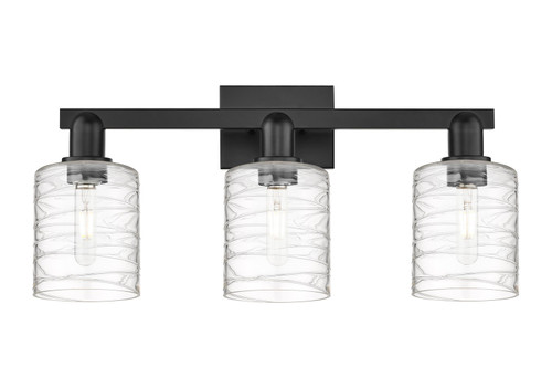 Innovations - 716-3W-BK-G1113 - Three Light Bath Vanity - Arcadia - Matte Black