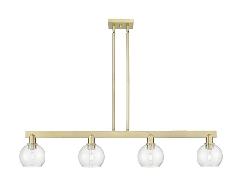 Innovations - 716-4I-AB-G124-6 - Four Light Island Pendant - Arcadia - Antique Brass