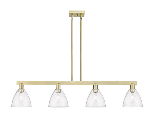 Innovations - 716-4I-AB-GBD-754 - Four Light Island Pendant - Arcadia - Antique Brass