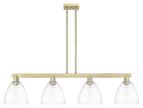Innovations - 716-4I-AB-GBD-92 - Four Light Island Pendant - Arcadia - Antique Brass